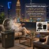 مروحة رذاذ من دينكس  تعمل بالشحن بديلة المكيف الصحراوي سهلة التنقل ومناسبة للسفر  بضمان عامين